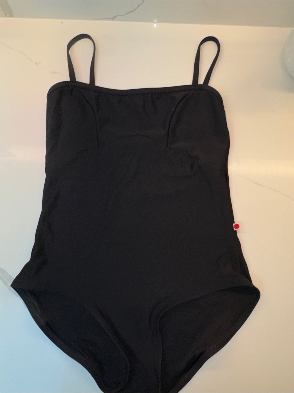 Yumiko Black One-Piece with Slim Straps